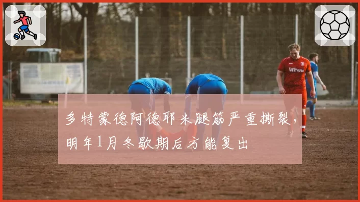 多特蒙德阿德耶米腿筋严重撕裂，明年1月冬歇期后方能复出