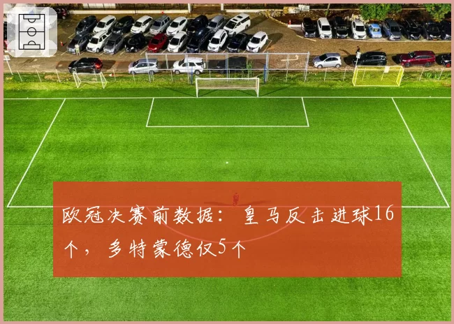 欧冠决赛前数据：皇马反击进球16个，多特蒙德仅5个